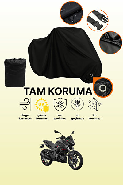 dokaca غطاء دراجة نارية متوافق مع Bajaj Pulsar N 250 من Black Lock، غطاء واقي