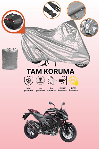 dokaca حقيبة خلفية رمادية متوافقة مع غطاء المحرك المتوافق مع Kawasaki Z 800، ...