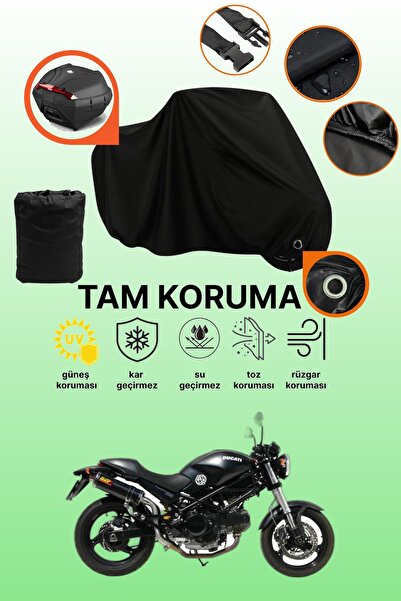 dokaca Black Lock and Tail Bag Compatible Ducati Monster 695 Compatible Motor...
