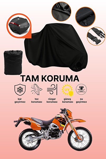 dokaca حقيبة خلفية سوداء متوافقة مع كانوني RX 125، غطاء دراجة نارية متوافق، غ...