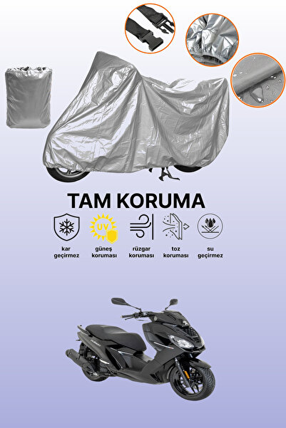 dokaca غطاء محرك متوافق مع بيجو ميتروبوليس SW 400، غطاء واقي، لون رمادي