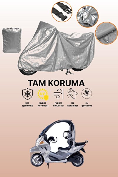 dokaca Gray Bmw C1 Compatible Motorcycle Cover, Protective Cover, Motor Cover