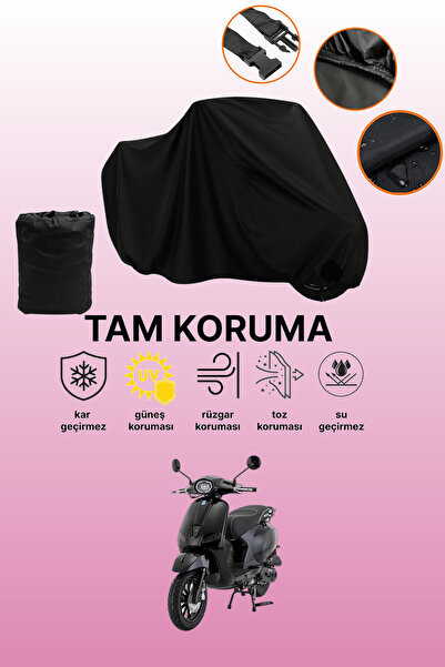 dokaca Black Mondial 50 Wing Compatible Motorcycle Cover, Protective Cover, M...