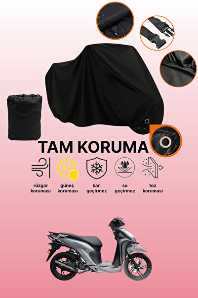 dokaca غطاء دراجة نارية متوافق مع يوكي ديوتي 125، غطاء واقي أسود متوافق مع ال...