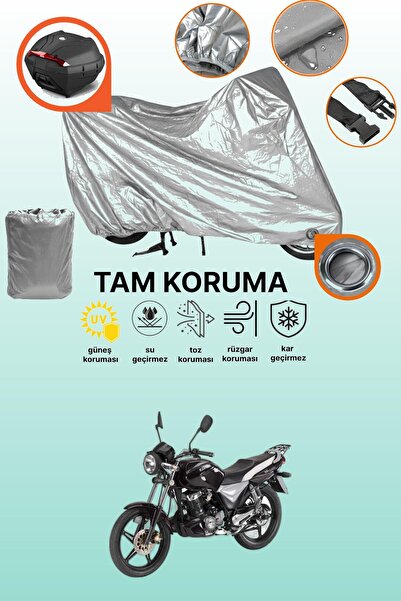 dokaca Gray Rear Bag and Lock Compatible Keeway Speed 150 Compatible Motorcyc...