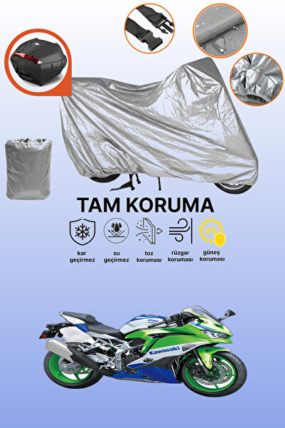 dokaca حقيبة خلفية رمادية متوافقة مع غطاء المحرك المتوافق مع كاواساكي نينجا Z...