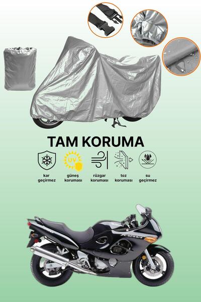 dokaca غطاء دراجة نارية رمادي اللون متوافق مع سوزوكي GSX 750 F، غطاء واقي، غط...