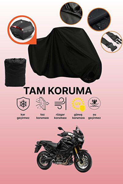 dokaca حقيبة خلفية سوداء متوافقة مع ياماها XT 1200Z سوبر تينيري، قماش متوافق ...