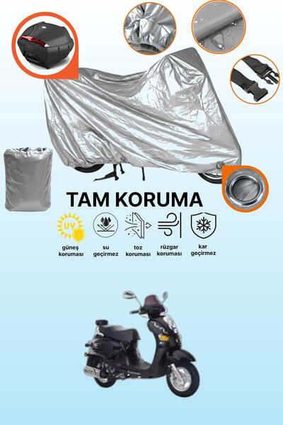dokaca Gray Lock and Rear Bag Compatible Kanuni Classic 125 Compatible Motorc...