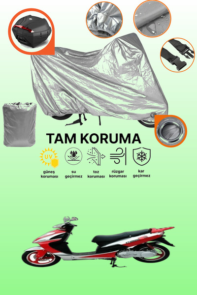 dokaca Gray Lock and Tail Bag Compatible Mondial 150 Hs Compatible Motorcycle...