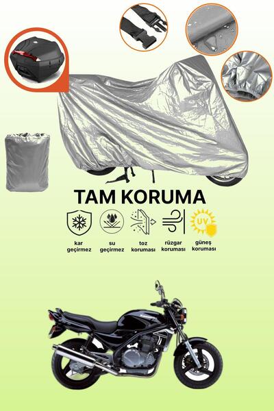 dokaca حقيبة خلفية رمادية متوافقة مع غطاء المحرك المتوافق مع Kawasaki ER-5، غ...