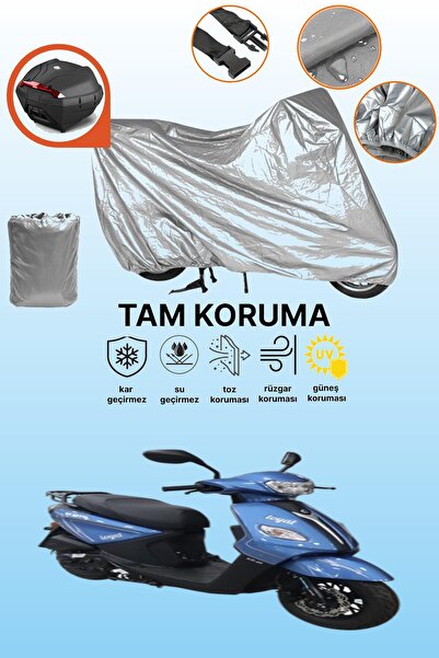 dokaca Gray Rear Bag Compatible with King Motor Kr-44 Pion 50 Compatible Moto...