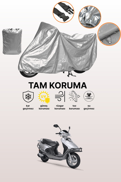 dokaca Gray Rks Spontini 110 Compatible Motorcycle Cover, Protective Cover, M...