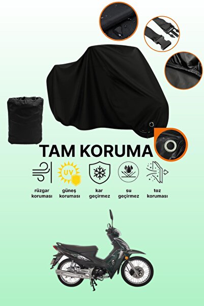 dokaca غطاء دراجة نارية متوافق مع هوندا وينج-جو، غطاء واقي أسود اللون