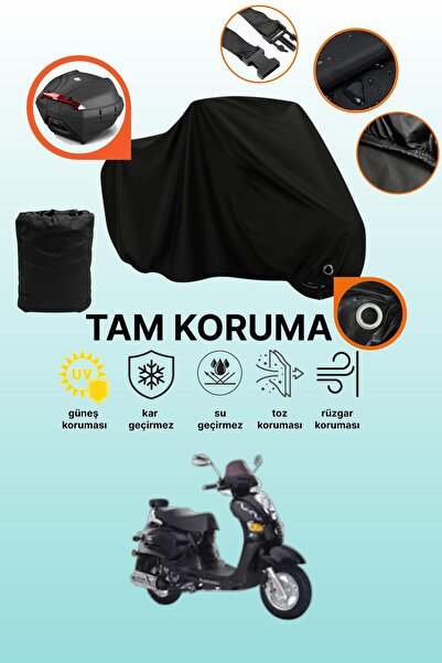 dokaca Black Lock and Tail Bag Compatible Kanuni Classic 125 Compatible Motor...