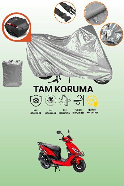 dokaca حقيبة خلفية رمادية متوافقة مع كانوني نيف 50، غطاء واقي للدراجة النارية