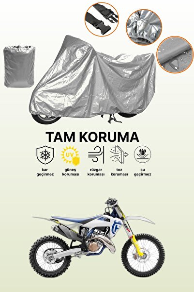 dokaca Gray Husqvarna Tc 50 Compatible Motorcycle Cover, Protective Cover, Mo...