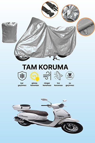 dokaca حقيبة خلفية رمادية وقفل غير متوافقة مع قماش دراجة نارية متوافق مع كوبي...