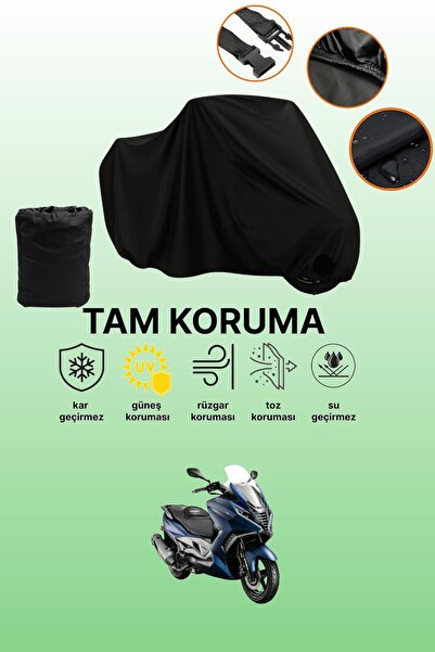 dokaca غطاء محرك متوافق مع Black Arora GT 125، غطاء واقي، غطاء للدراجات النارية