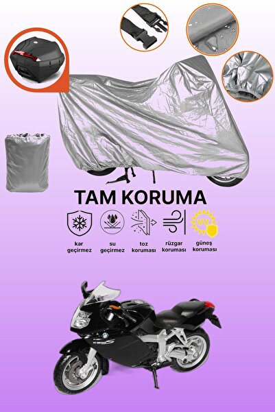 dokaca Gray Rear Bag Compatible Bmw K 1200 S Compatible Motorcycle Tarpaulin,...