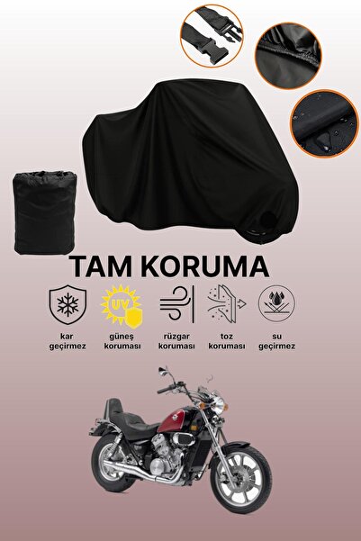 dokaca Black Kawasaki Vn 750 Vulcan Compatible Motorbike Cover, Protective Co...