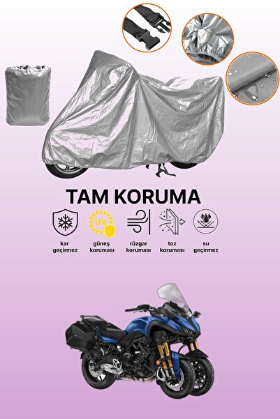 dokaca حقيبة خلفية رمادية اللون وقماش متوافق مع دراجة نارية ياماها نيكين جي تي