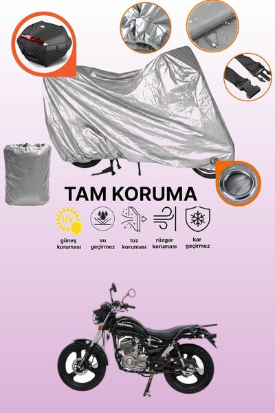 dokaca Gray Tail Bag and Lock Compatible Mondial 125 Vulture I Compatible Mot...