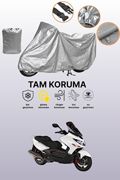 dokaca غطاء دراجة نارية رمادي متوافق مع كيمكو إكسايتنج 500، غطاء واقي، غطاء للمحرك