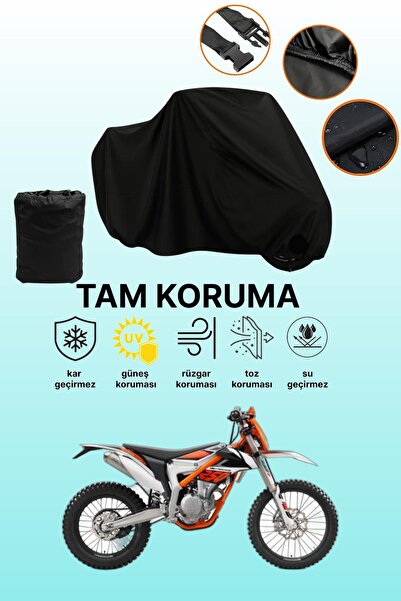 dokaca غطاء محرك أسود متوافق مع KTM 250 F Freeride، غطاء واقي، غطاء دراجة نارية