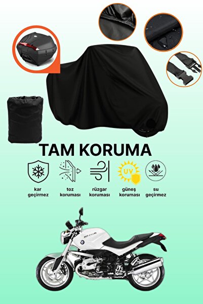 dokaca Black Tail Bag Compatible Bmw R 1200 R Compatible Motorcycle Tarpaulin...