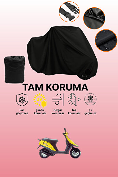 dokaca غطاء محرك أسود متوافق مع أبريليا أميكو 50، غطاء واقي، غطاء للدراجات النارية