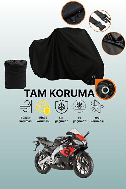 dokaca قماش دراجة نارية متوافق مع Aprilia RS 125 متوافق مع القفل الأسود