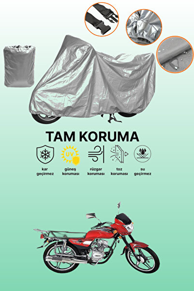 dokaca غطاء دراجة نارية رمادي اللون متوافق مع ماركة فالكون سبورت 100، غطاء واقي، غطاء للمحرك