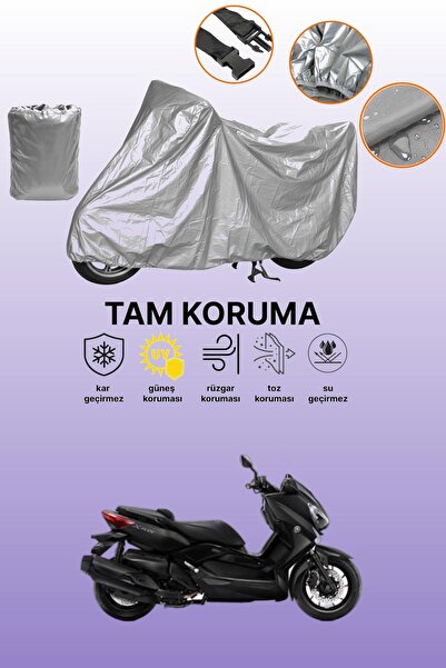 dokaca غطاء دراجة نارية رمادي اللون من ياماها X-Max 300 Iron Max متوافق مع نظ...