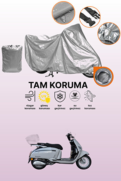 dokaca غطاء محرك متوافق مع يوكي ريزوتو 125 سي سي، غطاء واقي، لون رمادي