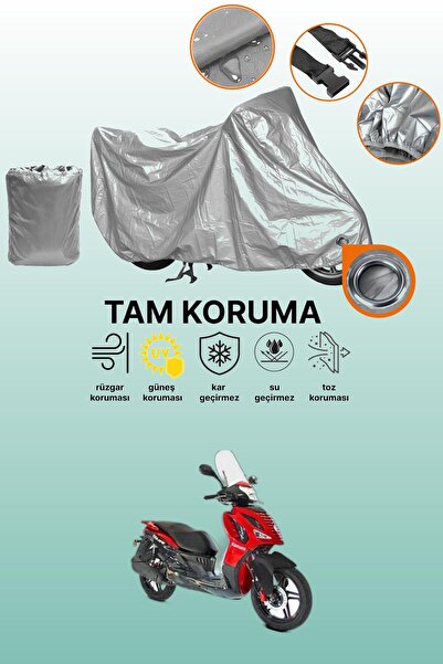 dokaca Gray Lock Compatible Kanuni Explorer Compatible Motorcycle Cover, Prot...