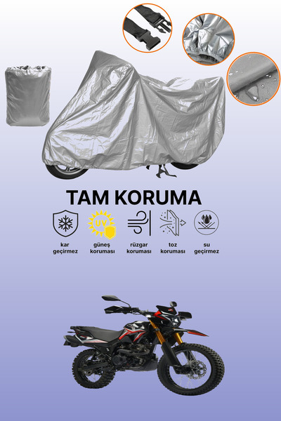 dokaca غطاء دراجة نارية رمادي متوافق مع موتولوكس كورتادو 200، غطاء واقي، غطاء...