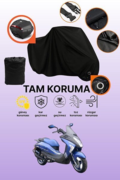 dokaca Black Lock and Tail Bag Compatible Mondial 150 Zc Compatible Motorcycl...