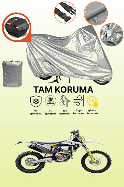dokaca Gray Rear Bag Compatible Husqvarna Fe 350 Compatible Engine Tarpaulin,...