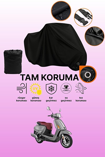 dokaca مظلة دراجة نارية متوافقة مع Kymco Like 125 متوافقة مع القفل الأسود