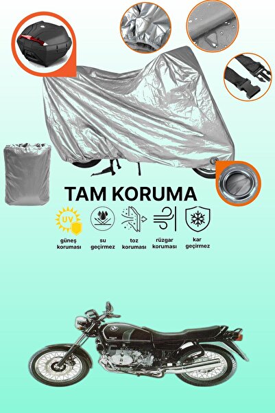 dokaca Gray Lock and Tail Bag Compatible Bmw R 100 R Compatible Motorcycle Ta...