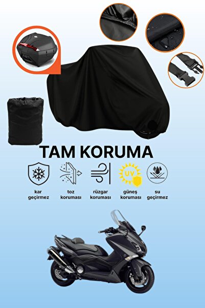 dokaca حقيبة خلفية سوداء متوافقة مع ياماها Tmax 530، غطاء دراجة نارية متوافق،...