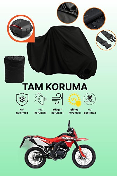 dokaca حقيبة خلفية سوداء متوافقة مع قماش دراجة نارية متوافق مع Kuba STR 250، ...