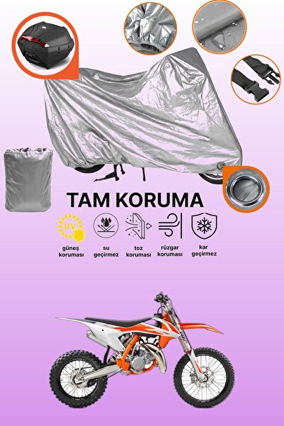 dokaca حقيبة خلفية وقفل رمادي متوافقة مع KTM 85 SX، غطاء حماية للدراجات النارية