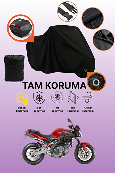 dokaca Black Lock and Tail Bag Compatible Aprilia Shiver 900 Compatible Motor...