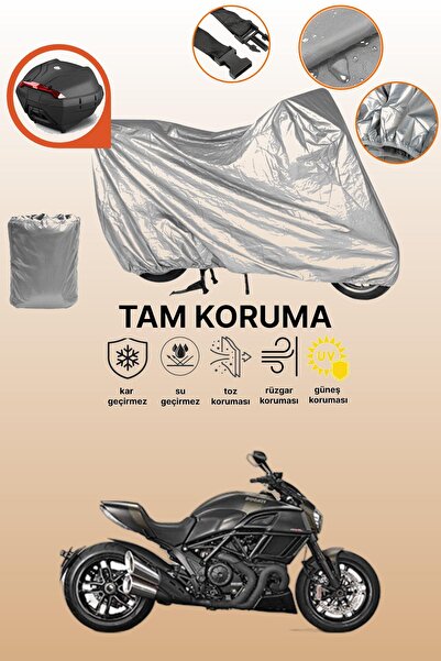 dokaca Gray Rear Bag Compatible Ducati Diavel Dark Compatible Motorcycle Cove...