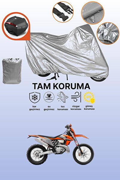 dokaca حقيبة خلفية رمادية متوافقة مع KTM 300 EXC TPI، غطاء محرك متوافق، غطاء ...