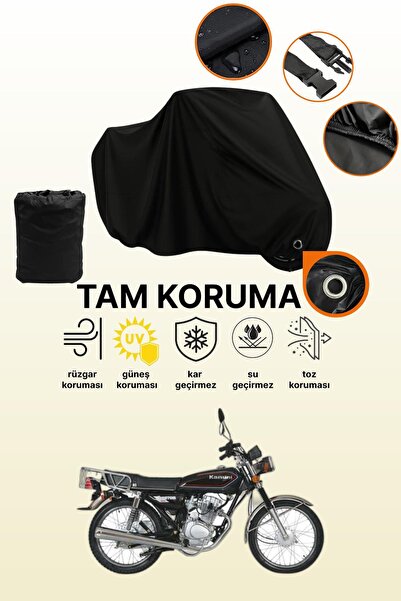 dokaca Black Lock Compatible Kanuni Breton 125 Compatible Motorcycle Tarpauli...