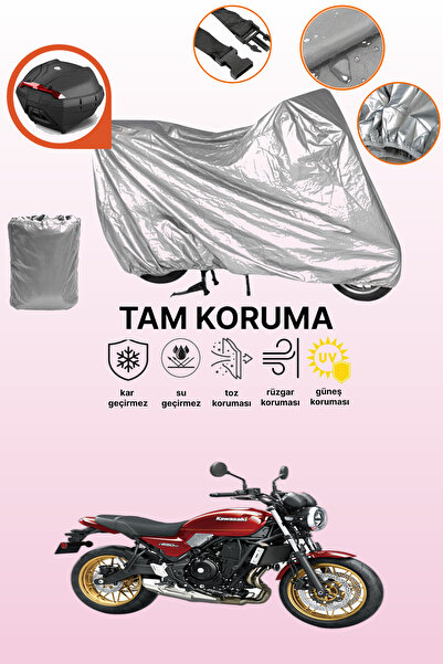 dokaca حقيبة خلفية رمادية متوافقة مع غطاء المحرك المتوافق مع Kawasaki Z 650 R...