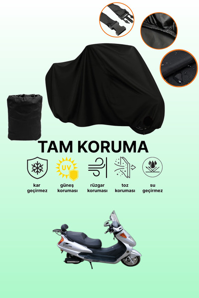 dokaca Black Rear Bag and Lock Incompatible Dorado Akida Scooter 150 Compatib...